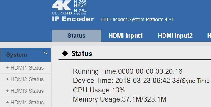H.264 4 in 1 HDMI Encoder